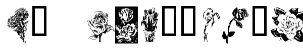 KR Beautiful Flowers font preview